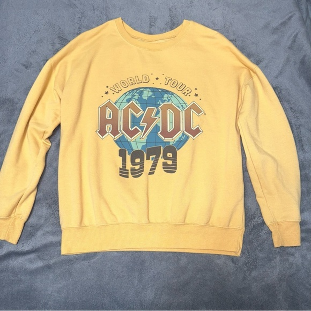 Crew neck sweatshirt with AC/DC logo size XS